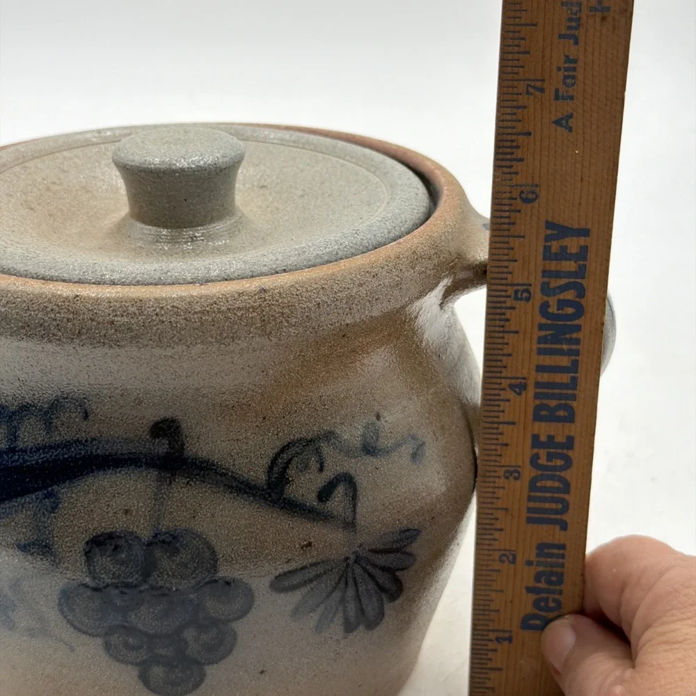 Rare Vintage Rowe Pottery Limited Production Series Bean Pot Cherries